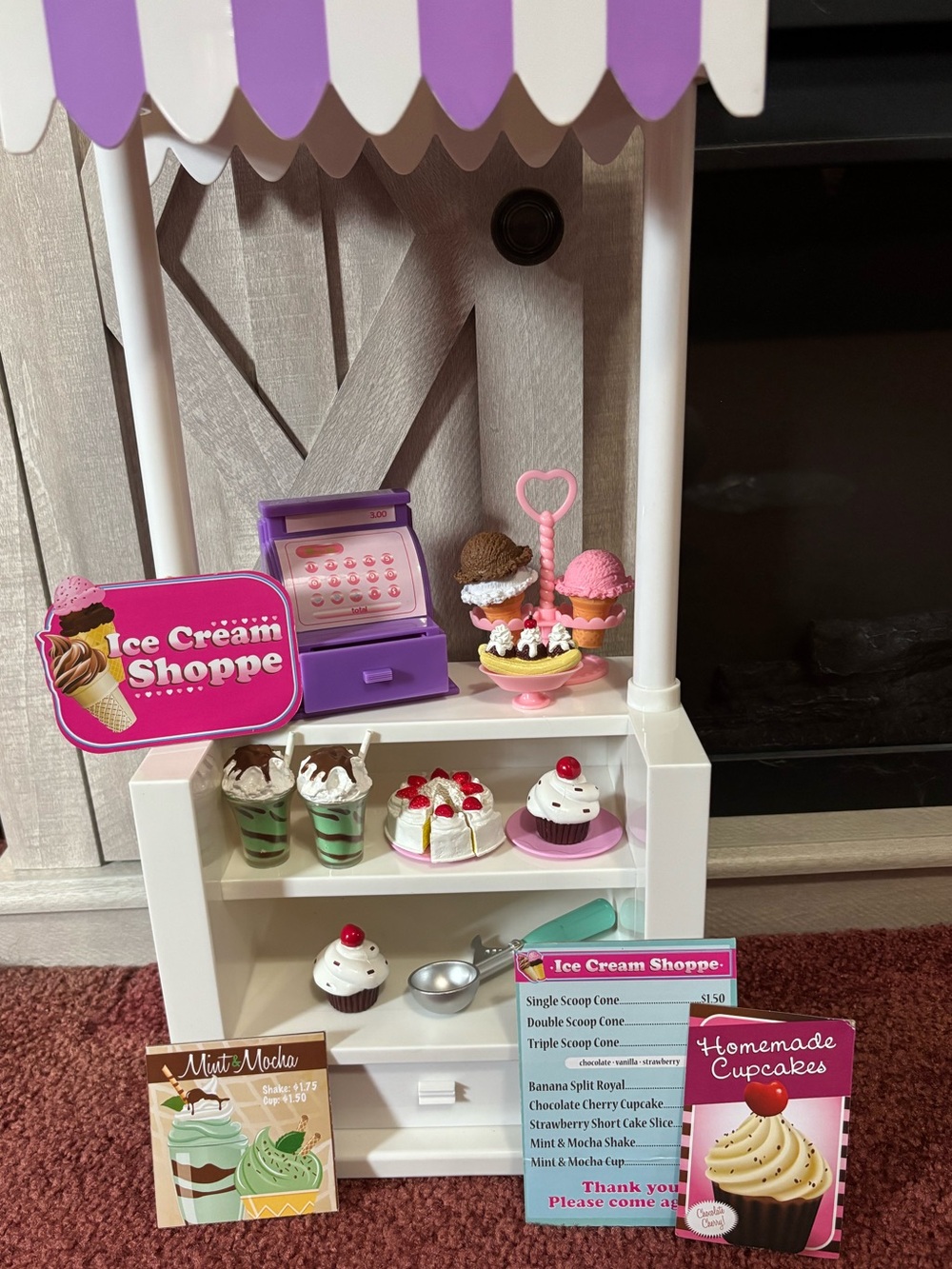 Paradise Kids 18" Ice Cream Stand w/Cash register
